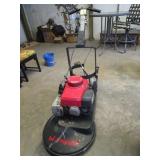 Propane Commercial Floor Buffer: has a bad wheel