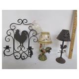 Rooster Candle Holders