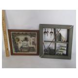 Shadow Box Cabin Decor,One Is Broken