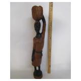 Wood Carved African American No Signiture