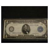 $5 Fed. Res. Note Fr#871 Ser# G53213782B
