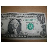 $1 2017 Star Note Ser# L11349165*
