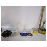 Glass Ashtray,Colbalt,Pottery