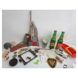 Vintage Items,Wood Puppet,Sun Drop Bottles