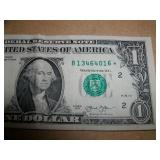 $1 2013 Star Note Ser# B13464016*