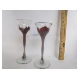 Hand Blown Glass Brown Swirl Hand Blown Glass Brown Swirl