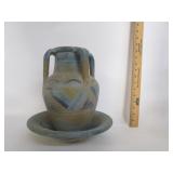Pottery Pitcher W/Basin Pottery Pitcher W/Basin