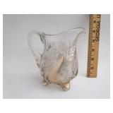 Vintage Footed Glass Pitcher Vintage Footed Glass Pitcher