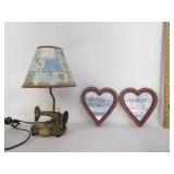 Sewing Room Lamp,Wood Framed Pictures Sewing Room Lamp,Wood Framed Pictures