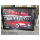 Framed Rosie's Diner Poster 27'x39' Framed Rosie's Diner Poster 27'x39'