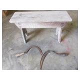 Wood Bench W/Sickles Wood Bench W/Sickles