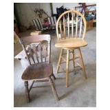 Barstool W/Vintage Chair Barstool W/Vintage Chair