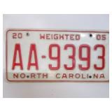 NC License Plate NC License Plate