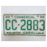 NC Commericial License Plate NC Commericial License Plate