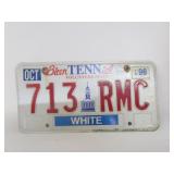 Bicentennial Tenn License Plate Bicentennial Tenn License Plate