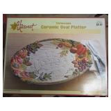 Harvest Caorncopia Ceramic Oval Platter Harvest Caorncopia Ceramic Oval Platter