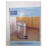 1.24 Gal Stainless Steel Trashcan 1.24 Gal Stainless Steel Trashcan