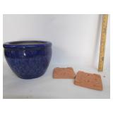 Planter W/Terra Cotta Garden Stones Planter W/Terra Cotta Garden Stones