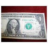 $1 2017 Star Note Ser# K03111674* $1 2017 Star Note Ser# K03111674*
