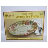 Harvest Autum Leaves Oval Platter Harvest Autum Leaves Oval Platter