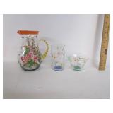 Vintage Pitcher W/Glassware Vintage Pitcher W/Glassware