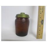Humidor Brown Glass Jar Humidor Brown Glass Jar
