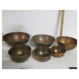 Copper Bowel Set Copper Bowel Set