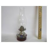 Vintage Oil Lamp With Vtg Marbles Vintage Oil Lamp With Vtg Marbles
