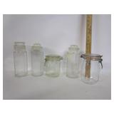 Vtg Cannisters Glass Vtg Cannisters Glass