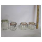 Vtg Glass Cannisters Vtg Glass Cannisters