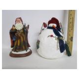 Santa With Snowman Santa With Snowman