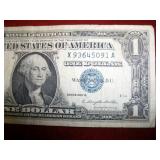 $1 1957B Silver Cert. Ser# X93645091A $1 1957B Silver Cert. Ser# X93645091A