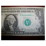 $1 1977A Star Note Ser# E03348361* $1 1977A Star Note Ser# E03348361*