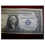 $1 1935F Silver Cert. Ser# A76901121J - CRISP $1 1935F Silver Cert. Ser# A76901121J - CRISP