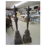 Very Cool Metal Pilliar Lamps No Cords Or Lights Very Cool Metal Pilliar Lamps No Cords Or Lights
