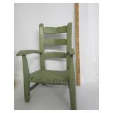 Antique Ladderback W/Woven Seat Child Chair Antique Ladderback W/Woven Seat Child Chair