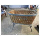 Antique Wicker Laundry Basket
