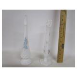 White Milk Glass Vases