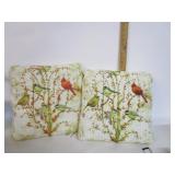 Cardinal Bird Design Throw Pillows