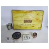 Clay Ashtray, Billard Chalk, Grinder, Opener