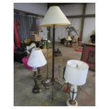 Assorted Lamps: Floor & Table