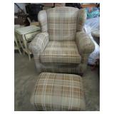Mid Century Chair w/Ottoman