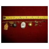 7' Charm Bracelet: 1948 Champions Basketball etc..