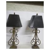 Heavy Metal Table Lamps Not Tested