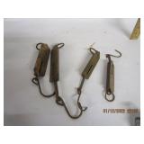 Vintage Brass Scale Wall Hangers Vintage Brass Scale Wall Hangers