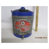 Vintage Wheeling Can W/Spout Vintage Wheeling Can W/Spout