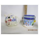 Shannon & Daughters Christmas Teapot,Jar Shannon & Daughters Christmas Teapot,Jar