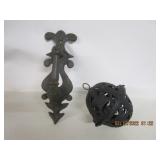 Door Knocker,Cast Iron String Yarn Holder Door Knocker,Cast Iron String Yarn Holder