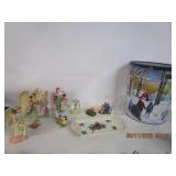 Christmas Tin,Lenox Angels Christmas Tin,Lenox Angels