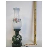 Metal And White Glass Electric Lamp Metal And White Glass Electric Lamp